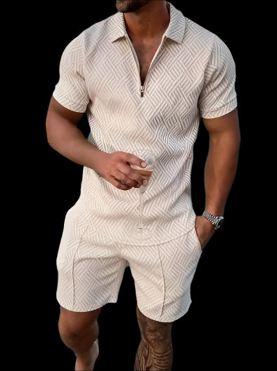 Polo Shirt Sports Short Sleeve Shorts Suit For Men
